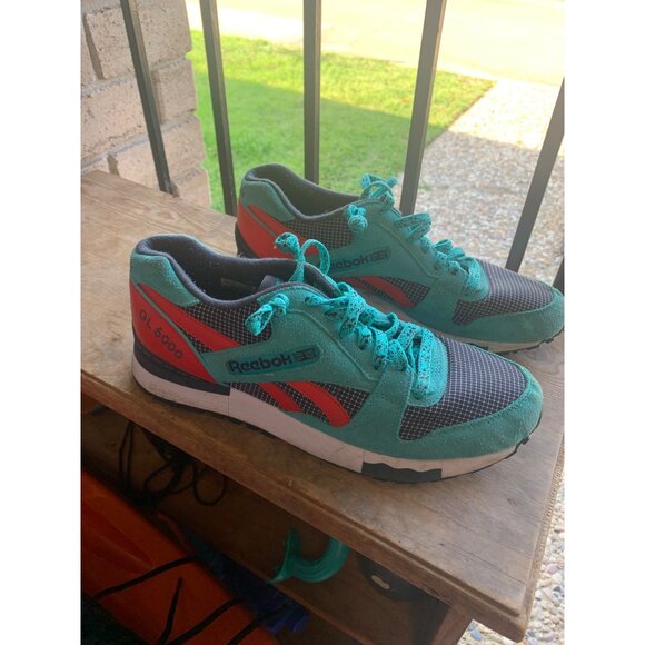 Reebok Other - Reebok GL 6000 Sneakers Blue Coral Shoes Athletic Workout Men's Size 9